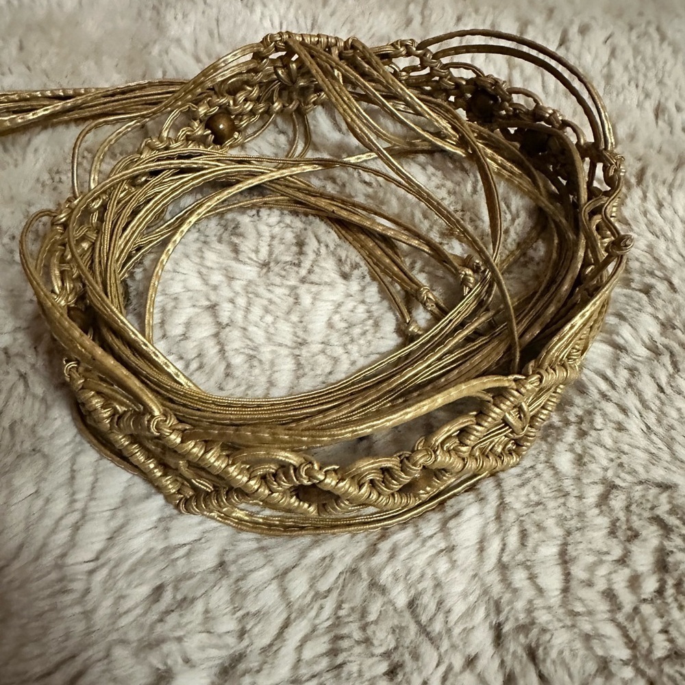 VINTAGE beaded belt